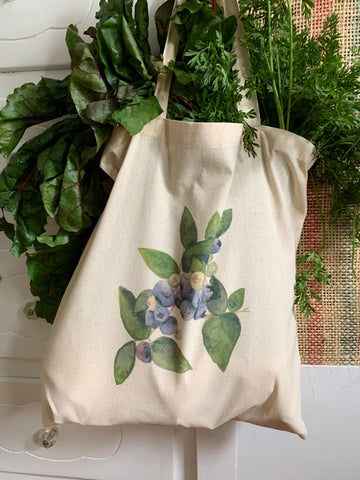 blueberry market tote