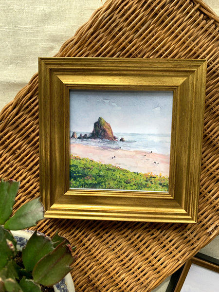 haystack rock || art print