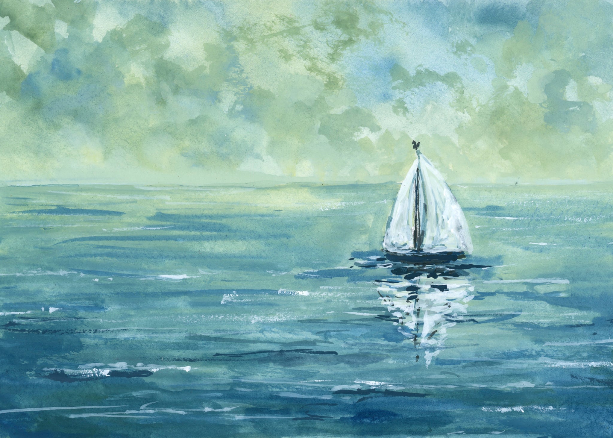 sailboat 1 ||  art print